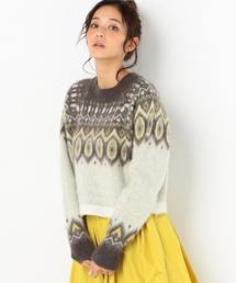 Another Edition | ノルディック柄ニットトップス/AEBFC ﾉﾙﾃﾞｨｯｸ JQ KNIT PO(ニット/セーター)