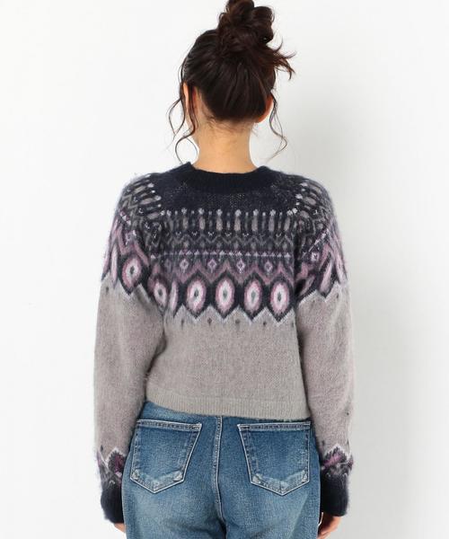 Another Edition(アナザーエディション)の「ノルディック柄ニットトップス/AEBFC ノルディック JQ KNIT PO◆(ニット/セーター・レディース・ライトグレー/ナチュラル・FREE)」の9枚目の写真