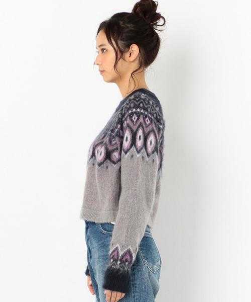 Another Edition(アナザーエディション)の「ノルディック柄ニットトップス/AEBFC ノルディック JQ KNIT PO◆(ニット/セーター・レディース・ライトグレー/ナチュラル・FREE)」の11枚目の写真