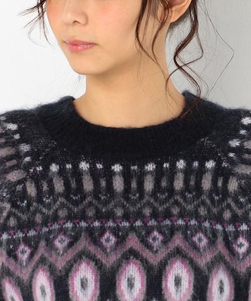 Another Edition(アナザーエディション)の「ノルディック柄ニットトップス/AEBFC ノルディック JQ KNIT PO◆(ニット/セーター・レディース・ライトグレー/ナチュラル・FREE)」の3枚目の写真