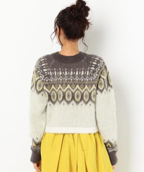 Another Edition(アナザーエディション)の「ノルディック柄ニットトップス/AEBFC ノルディック JQ KNIT PO◆(ニット/セーター・レディース・ライトグレー/ナチュラル・FREE)」の7枚目の写真