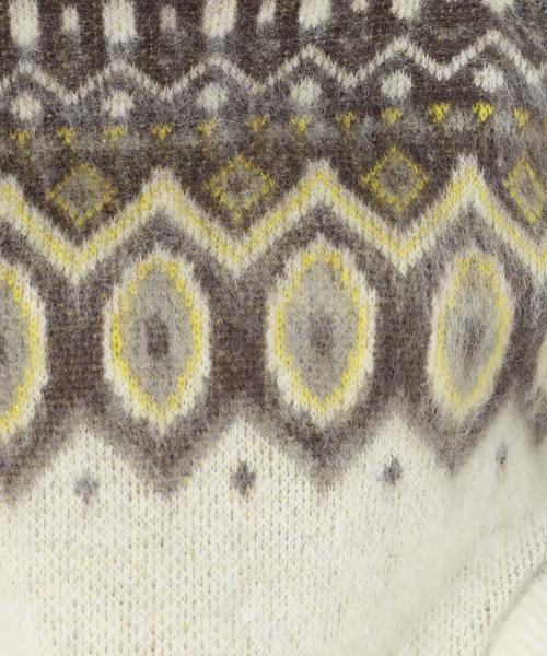 Another Edition(アナザーエディション)の「ノルディック柄ニットトップス/AEBFC ノルディック JQ KNIT PO◆(ニット/セーター・レディース・ライトグレー/ナチュラル・FREE)」の8枚目の写真