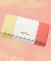 トリコロール 長財布 Clelia 財布 トリコロールカラーL字ファスナー長財布 レディース