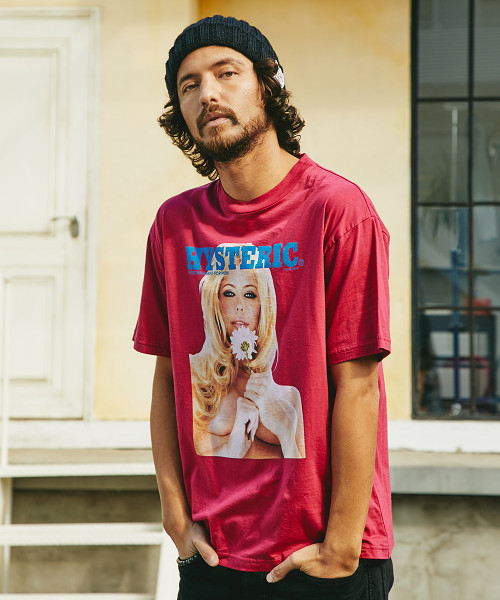 HYSTERIC GLAMOUR（ヒステリックグラマー）の「JUNE 2014 COVER プリント Tシャツ（Tシャツ/カットソー・メンズ・ホワイト/ブラック/ピンク・X-SMALL/SMALL/MEDIUM/LARGE）」の3枚目の写真