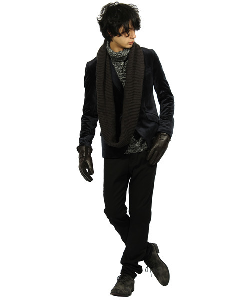 ８(eight)（エイト）の「シープスキン レザー グローブ（手袋・メンズ・ブラック/ブラウン・FREE）」の4枚目の写真