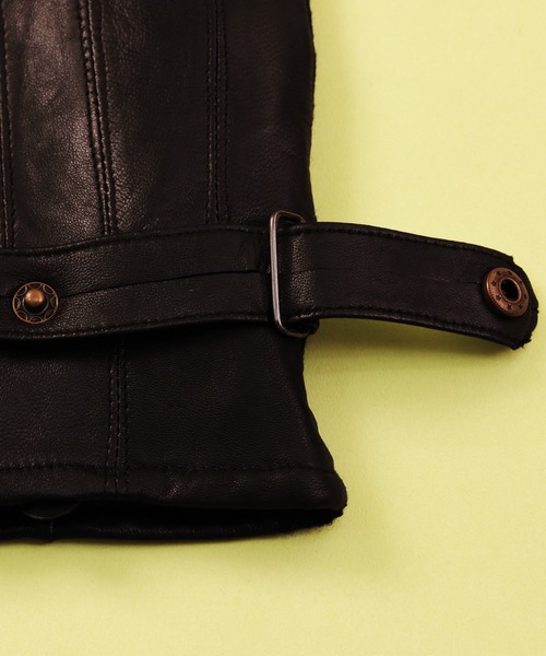 ８(eight)（エイト）の「シープスキン レザー グローブ（手袋・メンズ・ブラック/ブラウン・FREE）」の22枚目の写真
