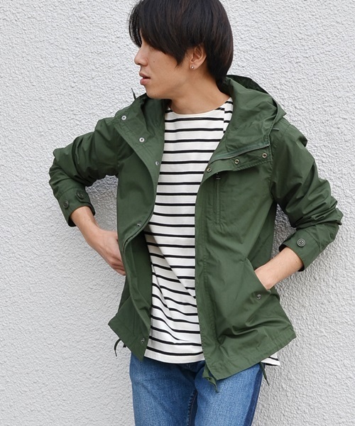 SHIPS JET BLUE（シップスジェットブルー）の「《2017SS先行予約》 SHIPS JET BLUE: ミリタリーフードショートブルゾン■（ブルゾン・メンズ・ネイビー/オリーブ・MEDIUM/LARGE/SMALL/X-LARGE）」の3枚目の写真