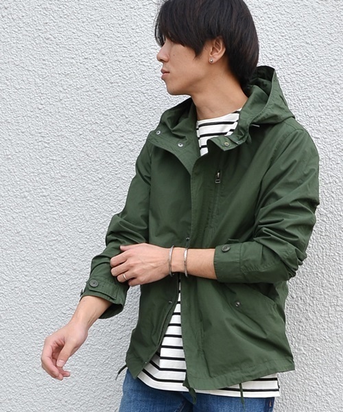 SHIPS JET BLUE（シップスジェットブルー）の「《2017SS先行予約》 SHIPS JET BLUE: ミリタリーフードショートブルゾン■（ブルゾン・メンズ・ネイビー/オリーブ・MEDIUM/LARGE/SMALL/X-LARGE）」の20枚目の写真