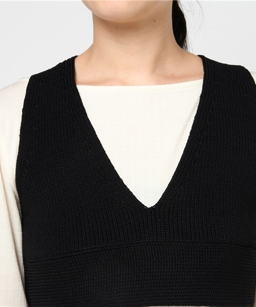 UNITED TOKYO(ユナイテッドトウキョウ)の「ニットブラTOP(ニット/セーター・レディース・ブラック/ブラウン/アイボリー・1)」の7枚目の写真