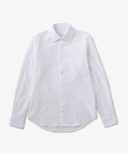 UNITED ARROWS（ユナイテッドアローズ）の「＜MEHM+(メム)＞ JERSEY SHIRT ◆（シャツ/ブラウス・メンズ・ホワイト/ネイビー/オフホワイト・MEDIUM/SMALL）」の2枚目の写真