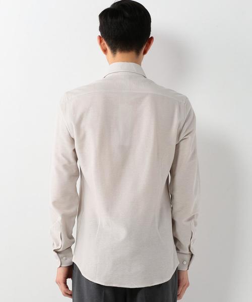 UNITED ARROWS（ユナイテッドアローズ）の「＜MEHM+(メム)＞ JERSEY SHIRT ◆（シャツ/ブラウス・メンズ・ホワイト/ネイビー/オフホワイト・MEDIUM/SMALL）」の4枚目の写真