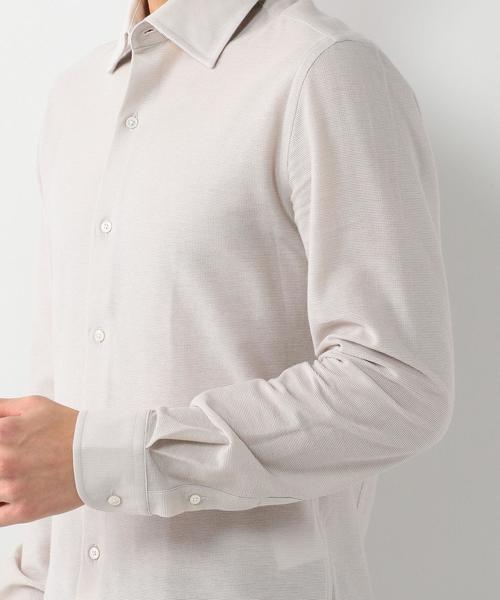 UNITED ARROWS（ユナイテッドアローズ）の「＜MEHM+(メム)＞ JERSEY SHIRT ◆（シャツ/ブラウス・メンズ・ホワイト/ネイビー/オフホワイト・MEDIUM/SMALL）」の13枚目の写真