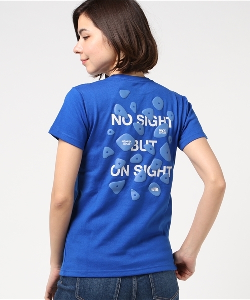THE NORTH FACE(ザノースフェイス)の「ザ・ノース・フェイス ウィメンズカットソー/ ショートスリーブモンキーマジックティー(Tシャツ/カットソー・レディース・エメラルド/ホワイト/コバルトブルー/ネイビー/グレー・X-LARGE/SMALL/LARGE/MEDIUM)」の5枚目の写真