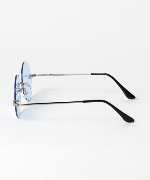 WEGO（ウィゴー）の「WEGO/リムレスラウンドカラーレンズ（サングラス・メンズ・オレンジ/ピンク/ブラック/ブルー・FREE）」の6枚目の写真