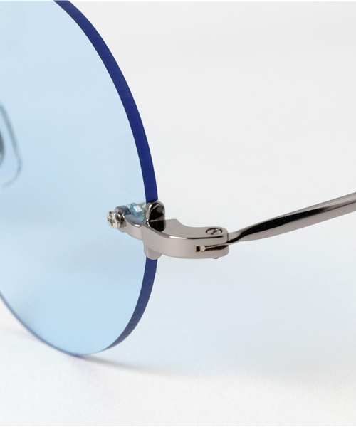 WEGO（ウィゴー）の「WEGO/リムレスラウンドカラーレンズ（サングラス・メンズ・オレンジ/ピンク/ブラック/ブルー・FREE）」の7枚目の写真