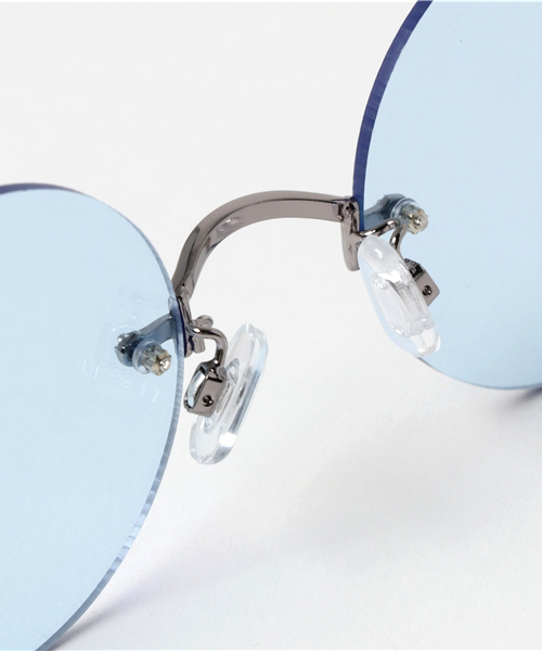 WEGO（ウィゴー）の「WEGO/リムレスラウンドカラーレンズ（サングラス・メンズ・オレンジ/ピンク/ブラック/ブルー・FREE）」の8枚目の写真