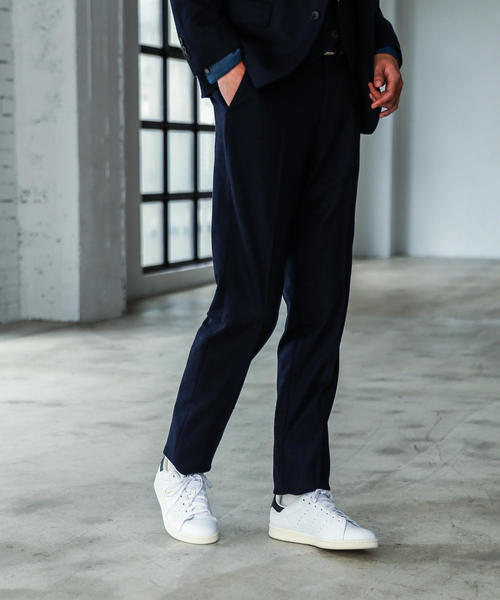 green label relaxing(グリーンレーベルリラクシング)の「NM ストレッチホームスパン ノープリーツ パンツ ◆(その他パンツ・メンズ・グレー/ダークブラウン/ネイビー・XX-LARGE/X-LARGE/LARGE/MEDIUM/X-SMALL/SMALL)」の3枚目の写真