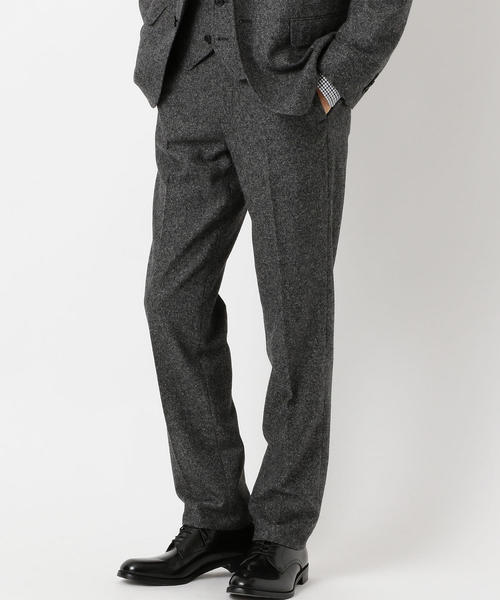 green label relaxing(グリーンレーベルリラクシング)の「NM ストレッチホームスパン ノープリーツ パンツ ◆(その他パンツ・メンズ・グレー/ダークブラウン/ネイビー・XX-LARGE/X-LARGE/LARGE/MEDIUM/X-SMALL/SMALL)」の1枚目の写真