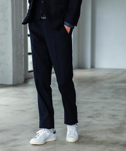 green label relaxing(グリーンレーベルリラクシング)の「NM ストレッチホームスパン ノープリーツ パンツ ◆(その他パンツ・メンズ・グレー/ダークブラウン/ネイビー・XX-LARGE/X-LARGE/LARGE/MEDIUM/X-SMALL/SMALL)」の4枚目の写真