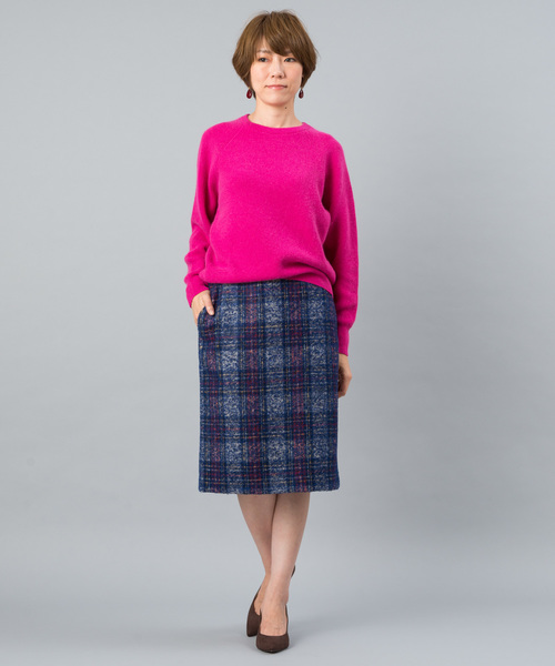 RIVE DROITE（リヴドロワ）の「FOX混片畦クルーネックプルオーバー（ニット/セーター・レディース・ベージュ/ライトグレー/ブラック/ピンク/イエロー・FREE）」の7枚目の写真