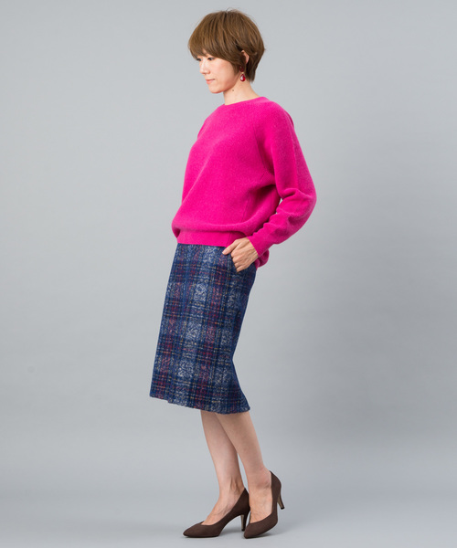 RIVE DROITE（リヴドロワ）の「FOX混片畦クルーネックプルオーバー（ニット/セーター・レディース・ベージュ/ライトグレー/ブラック/ピンク/イエロー・FREE）」の17枚目の写真