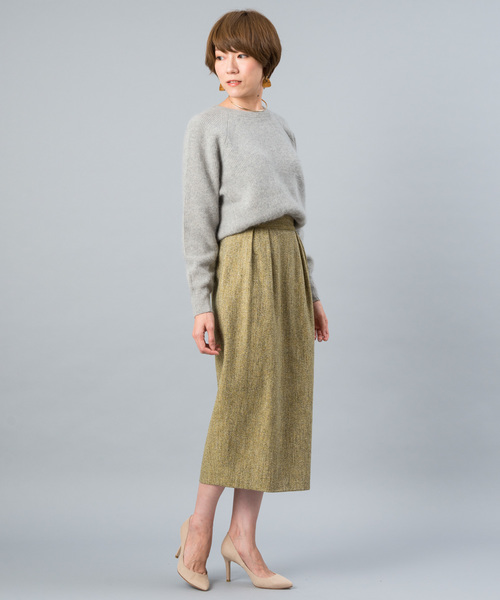 RIVE DROITE（リヴドロワ）の「FOX混片畦クルーネックプルオーバー（ニット/セーター・レディース・ベージュ/ライトグレー/ブラック/ピンク/イエロー・FREE）」の13枚目の写真