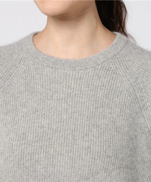 RIVE DROITE（リヴドロワ）の「FOX混片畦クルーネックプルオーバー（ニット/セーター・レディース・ベージュ/ライトグレー/ブラック/ピンク/イエロー・FREE）」の16枚目の写真