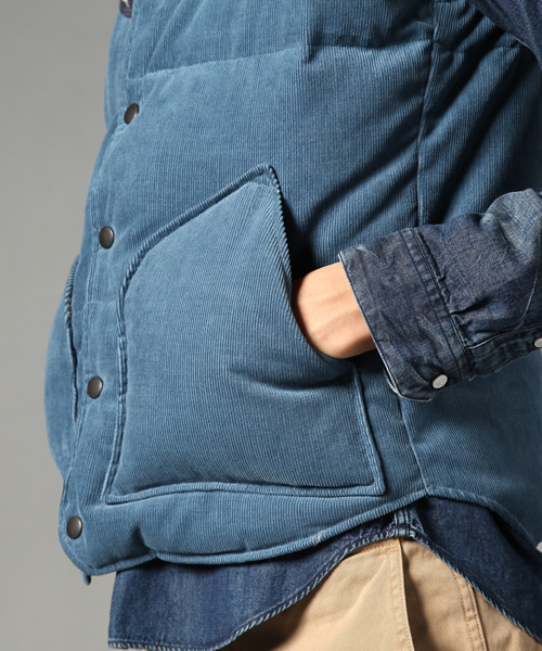 アメリカンラクジー　ダウンベスト AMERICAN RAG CIE（アメリカンラグシー）の「○116-GTR-M122-VT033