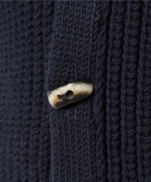 BRILLA per il gusto（ブリッラペルイルグースト）の「solosali / ショールカラーニット（ニット/セーター・メンズ・ブラウン系その他/ネイビー・SMALL/MEDIUM）」の9枚目の写真