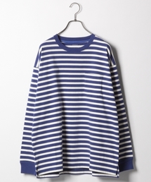 RAGEBLUE | ボーダードロップロンＴ /783912(Tシャツ/カットソー)