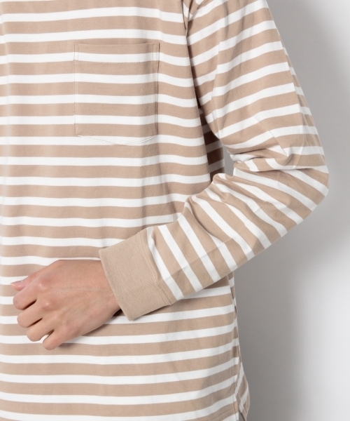 RAGEBLUE(レイジブルー)の「ボーダードロップロンT /783912(Tシャツ/カットソー・メンズ・ブラック/ベージュ/ブルー系その他/イエロー・LARGE/MEDIUM/SMALL)」の20枚目の写真