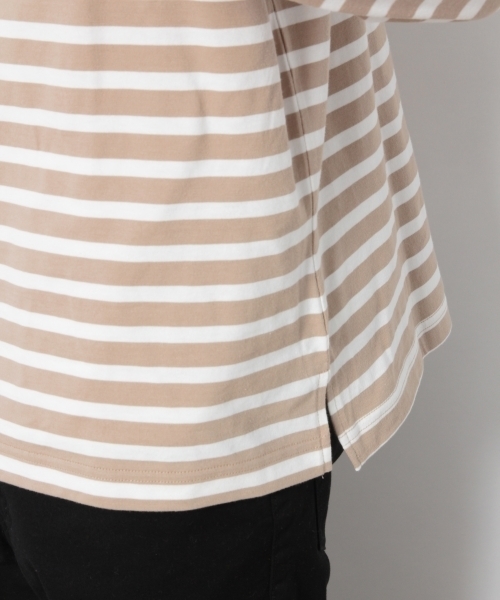 RAGEBLUE(レイジブルー)の「ボーダードロップロンT /783912(Tシャツ/カットソー・メンズ・ブラック/ベージュ/ブルー系その他/イエロー・LARGE/MEDIUM/SMALL)」の10枚目の写真