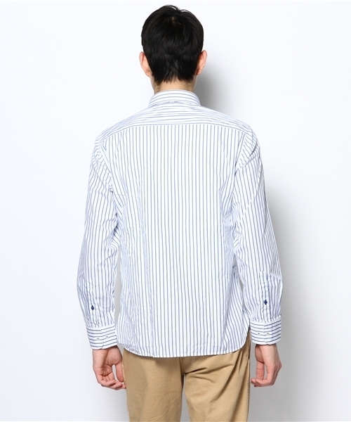 TOMMY HILFIGER（トミーヒルフィガー）の「REV REGINALD STRIPE SHIRT - CUSTOM FIT（シャツ/ブラウス・メンズ・ブルー/レッド・SMALL/MEDIUM/LARGE/X-LARGE/XX-LARGE）」の4枚目の写真