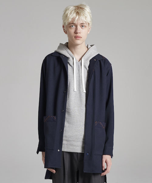 SToL（ストル）の「ms3486-Long Shirt シャツ（シャツ/ブラウス・メンズ・グレー/ネイビー/ブラック・S/L/M）」の3枚目の写真