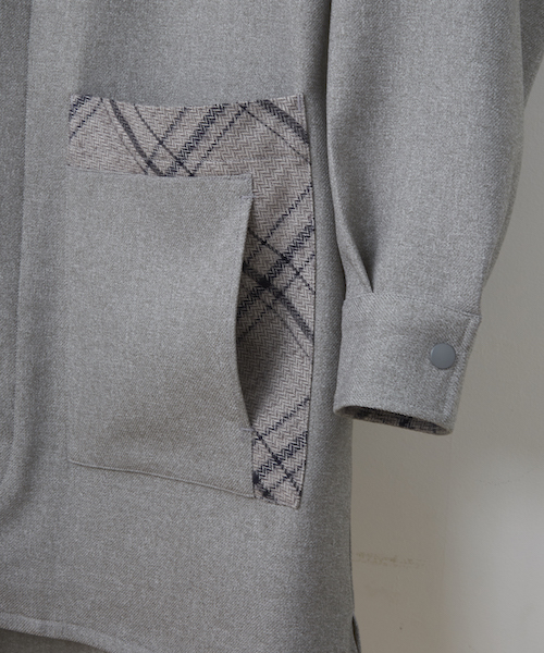 SToL（ストル）の「ms3486-Long Shirt シャツ（シャツ/ブラウス・メンズ・グレー/ネイビー/ブラック・S/L/M）」の10枚目の写真