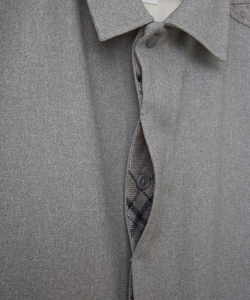 SToL（ストル）の「ms3486-Long Shirt シャツ（シャツ/ブラウス・メンズ・グレー/ネイビー/ブラック・S/L/M）」の21枚目の写真