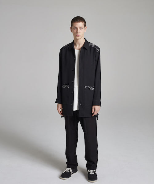 SToL（ストル）の「ms3486-Long Shirt シャツ（シャツ/ブラウス・メンズ・グレー/ネイビー/ブラック・S/L/M）」の8枚目の写真