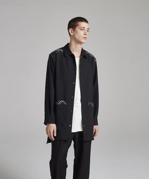 SToL（ストル）の「ms3486-Long Shirt シャツ（シャツ/ブラウス・メンズ・グレー/ネイビー/ブラック・S/L/M）」の16枚目の写真