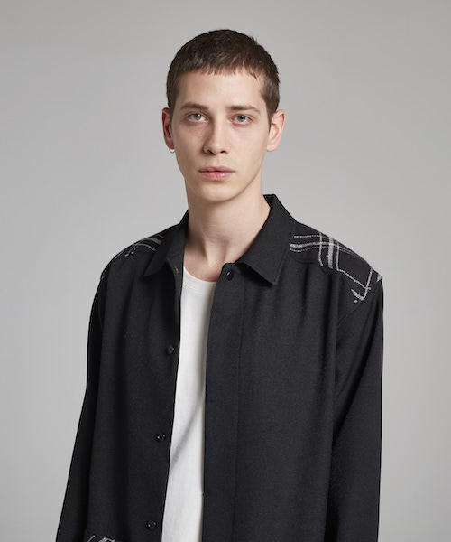 SToL（ストル）の「ms3486-Long Shirt シャツ（シャツ/ブラウス・メンズ・グレー/ネイビー/ブラック・S/L/M）」の22枚目の写真