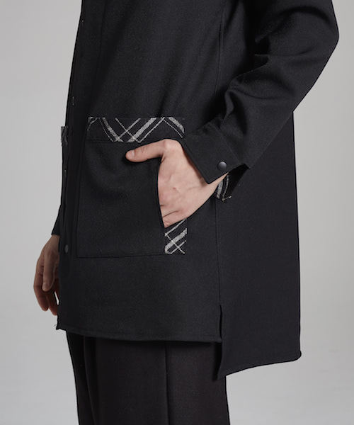 SToL（ストル）の「ms3486-Long Shirt シャツ（シャツ/ブラウス・メンズ・グレー/ネイビー/ブラック・S/L/M）」の9枚目の写真