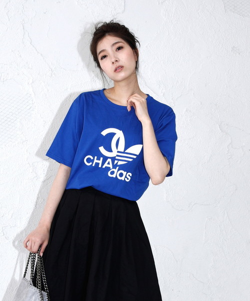 DONOBAN（ドノバン）の「CHADAS Tee [W-E]（Tシャツ/カットソー・レディース・ホワイト/ブラック/ブルー・M）」の8枚目の写真