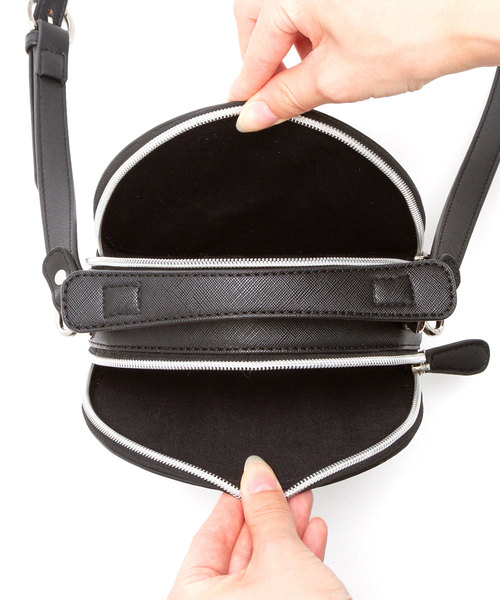 夢展望（ユメテンボウ）の「Ｗファスナーラウンド２ＷＡＹショルダーバッグ（ショルダーバッグ・レディース・レッド系その他/ブラック/グリーン系その他/シルバー/パープル・FREE）」の9枚目の写真