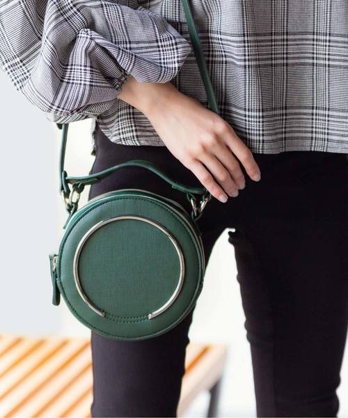 夢展望（ユメテンボウ）の「Ｗファスナーラウンド２ＷＡＹショルダーバッグ（ショルダーバッグ・レディース・レッド系その他/ブラック/グリーン系その他/シルバー/パープル・FREE）」の12枚目の写真