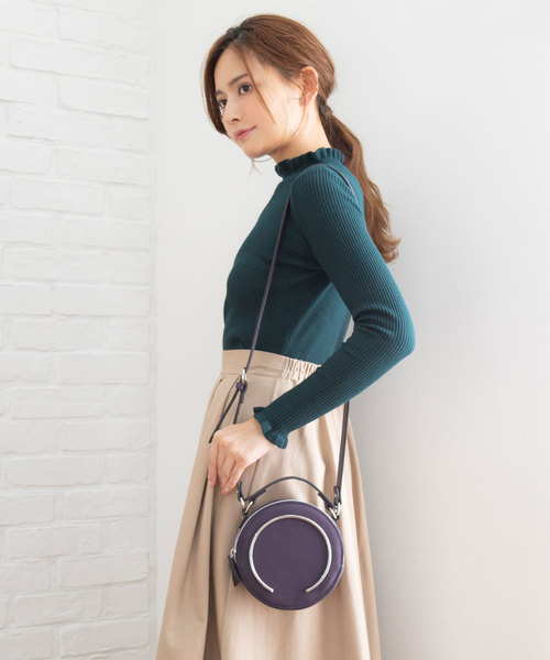 夢展望（ユメテンボウ）の「Ｗファスナーラウンド２ＷＡＹショルダーバッグ（ショルダーバッグ・レディース・レッド系その他/ブラック/グリーン系その他/シルバー/パープル・FREE）」の13枚目の写真