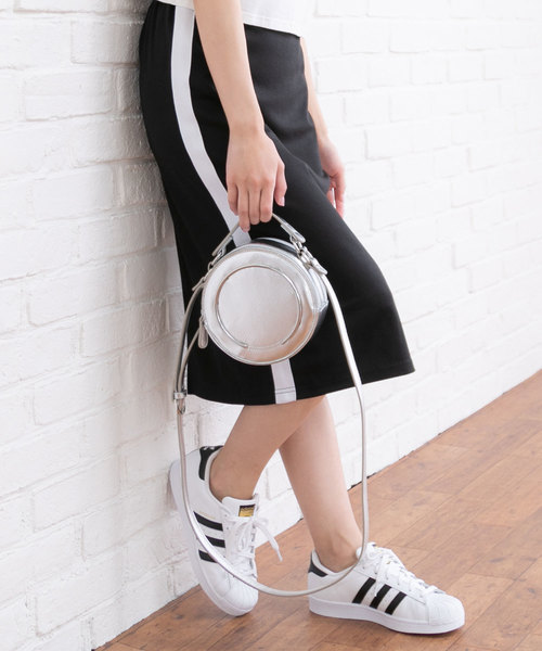 夢展望（ユメテンボウ）の「Ｗファスナーラウンド２ＷＡＹショルダーバッグ（ショルダーバッグ・レディース・レッド系その他/ブラック/グリーン系その他/シルバー/パープル・FREE）」の14枚目の写真