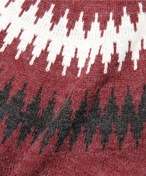 WEGO（ウィゴー）の「WEGO/球芯柄ニット（ニット/セーター・メンズ・オフホワイト/ネイビー/ワイン/マスタード/ブルー/ブラック・MEDIUM/LARGE）」の12枚目の写真