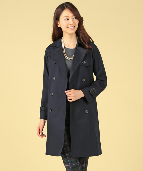 Demi-Luxe BEAMS（デミルクス ビームス）の「Demi-Luxe BEAMS / ラグランスリーブ トレンチコート（トレンチコート・レディース・ベージュ/ネイビー・36/38）」の16枚目の写真