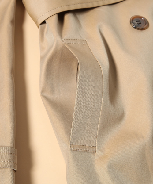 Demi-Luxe BEAMS（デミルクス ビームス）の「Demi-Luxe BEAMS / ラグランスリーブ トレンチコート（トレンチコート・レディース・ベージュ/ネイビー・36/38）」の9枚目の写真