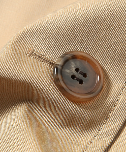 Demi-Luxe BEAMS（デミルクス ビームス）の「Demi-Luxe BEAMS / ラグランスリーブ トレンチコート（トレンチコート・レディース・ベージュ/ネイビー・36/38）」の11枚目の写真