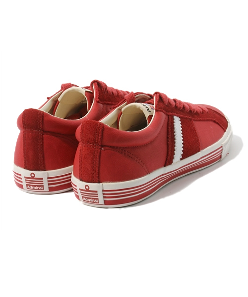 Admiral（アドミラル）の「【Admiral】牛革スエード/ローカット（スニーカー・メンズ・オフホワイト/ネイビー/レッド・MEDIUM/LARGE/LL）」の6枚目の写真